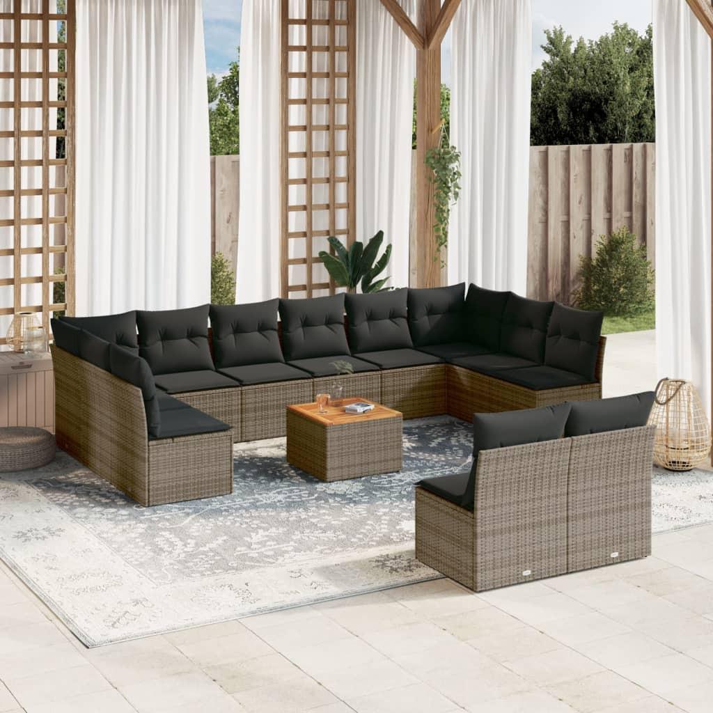 VidaXL Garten sofagarnitur poly-rattan