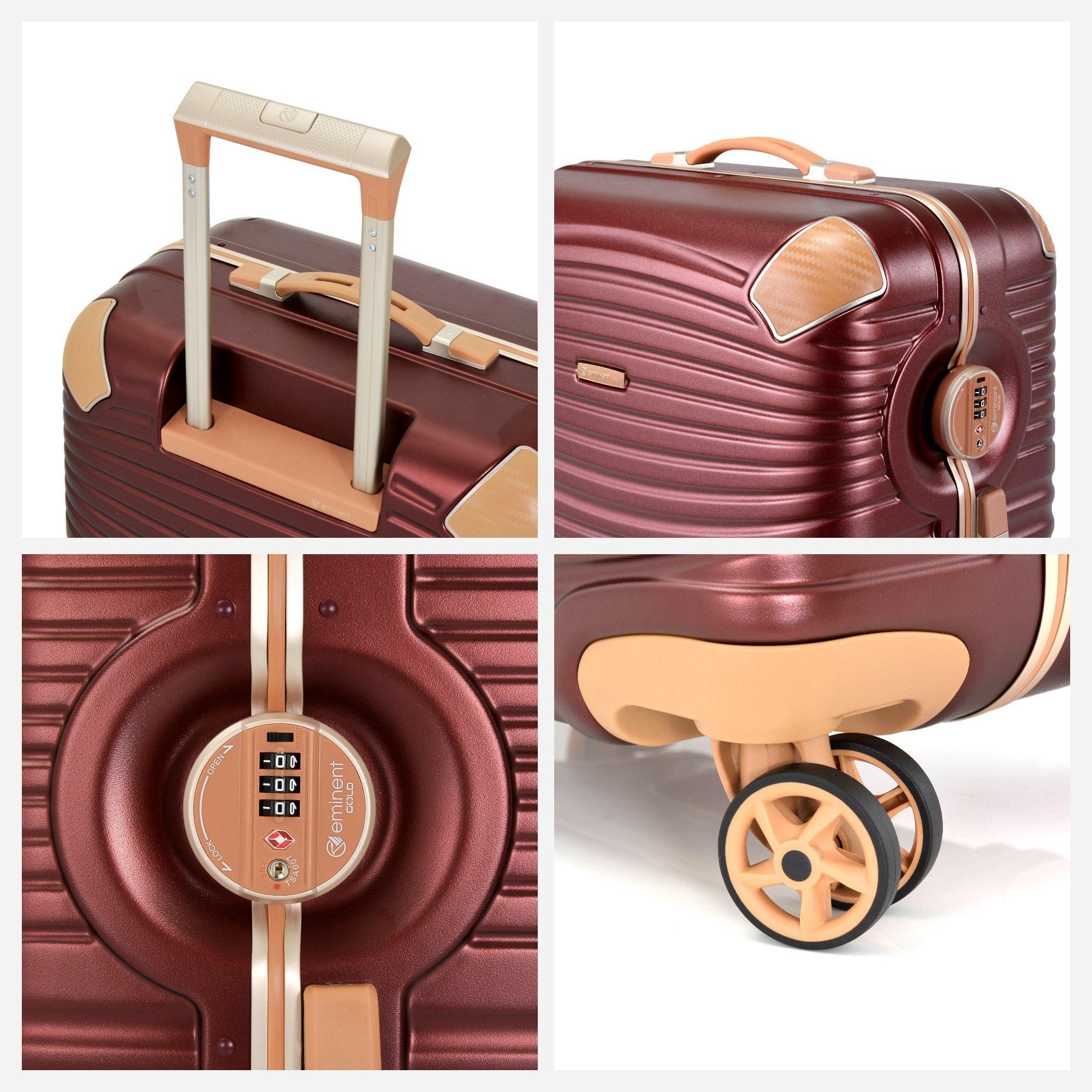 Eminent Gold 55 CM, Jetstream Handgepäck Koffer 4 Rollen