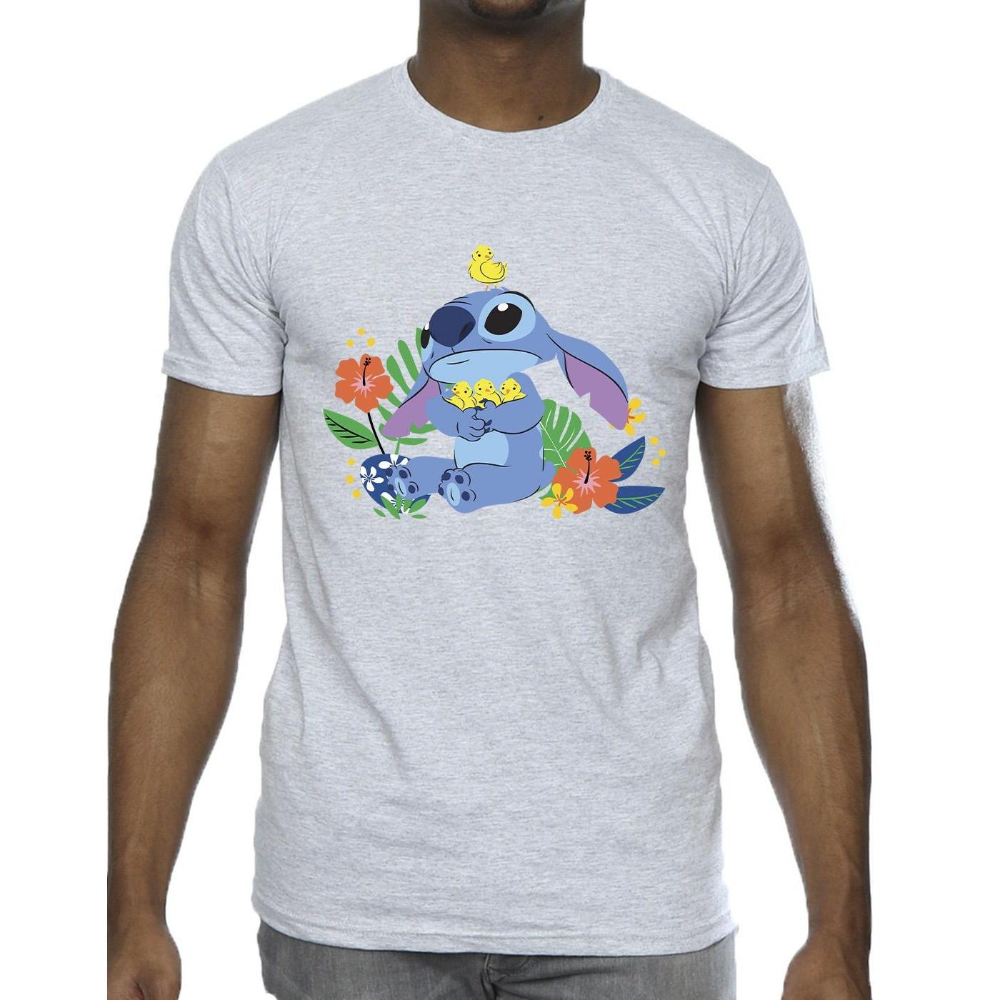 Disney Stitch und Entenküken Grafik Print T-Shirt