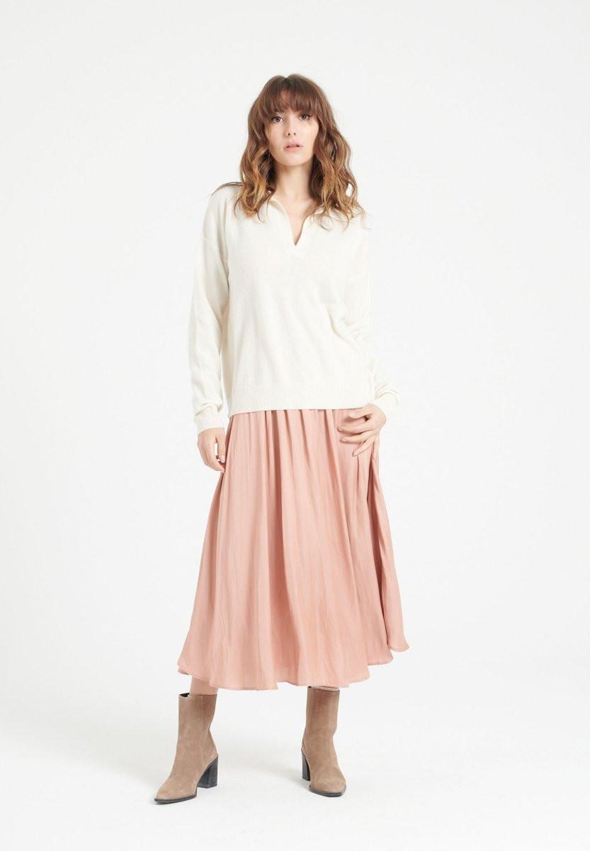 Studio Cashmere8 MIA 3 Langärmeliges Polo-Shirt - 100% Kaschmir