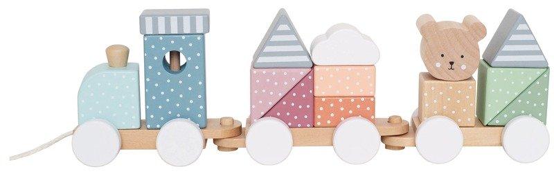 JaBaDaBaDo JABADABADO Zug mit Bausteinen Teddy C2521 35x7x11 cm