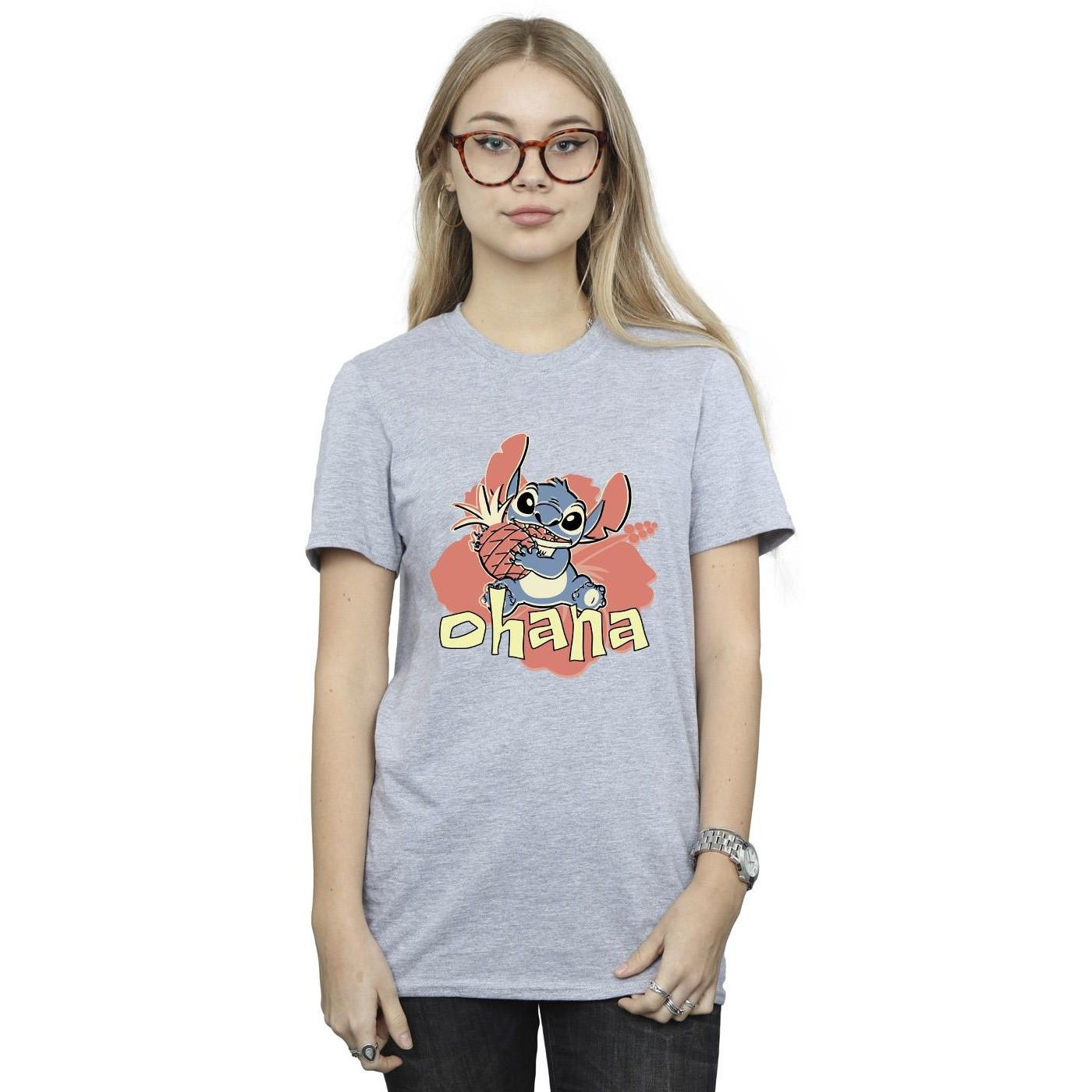 Disney Ohana Bedrucktes T-Shirt