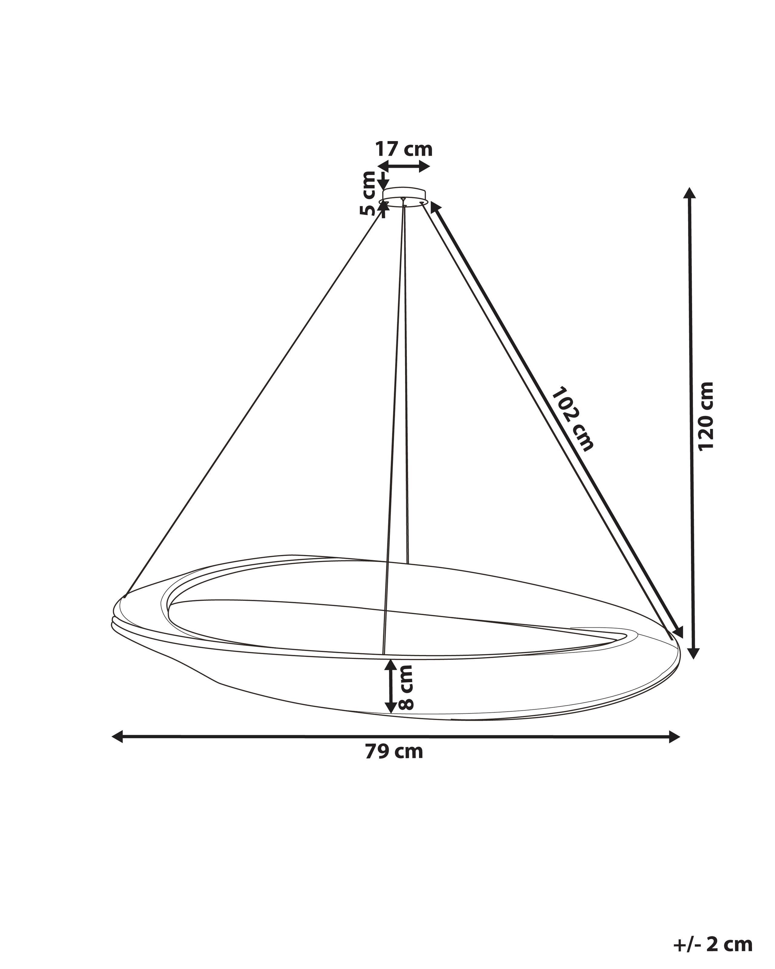 Beliani LED Kronleuchter aus Eisen Modern ROSENDE