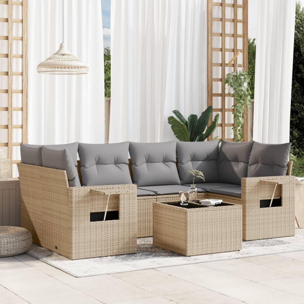 VidaXL Garten sofagarnitur poly-rattan