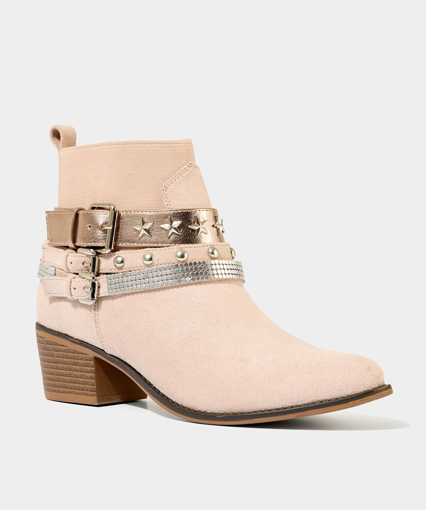 Joe Browns Knöchelstiefel mit Sternnieten und Schnallendetail