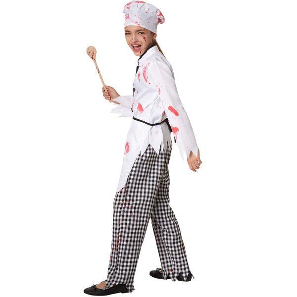 Tectake Mädchenkostüm Gruselige Köchin