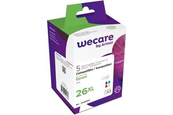 wecare WECARE Multipack new built CMYBK T261640WE z.Epson XP700/800 2x 21/3x14ml
