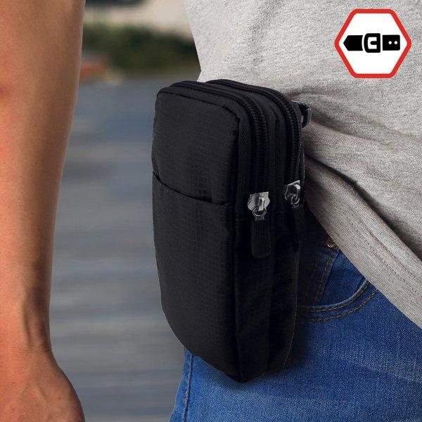 Avizar Gürteltasche + Karabinerhaken Schwarz