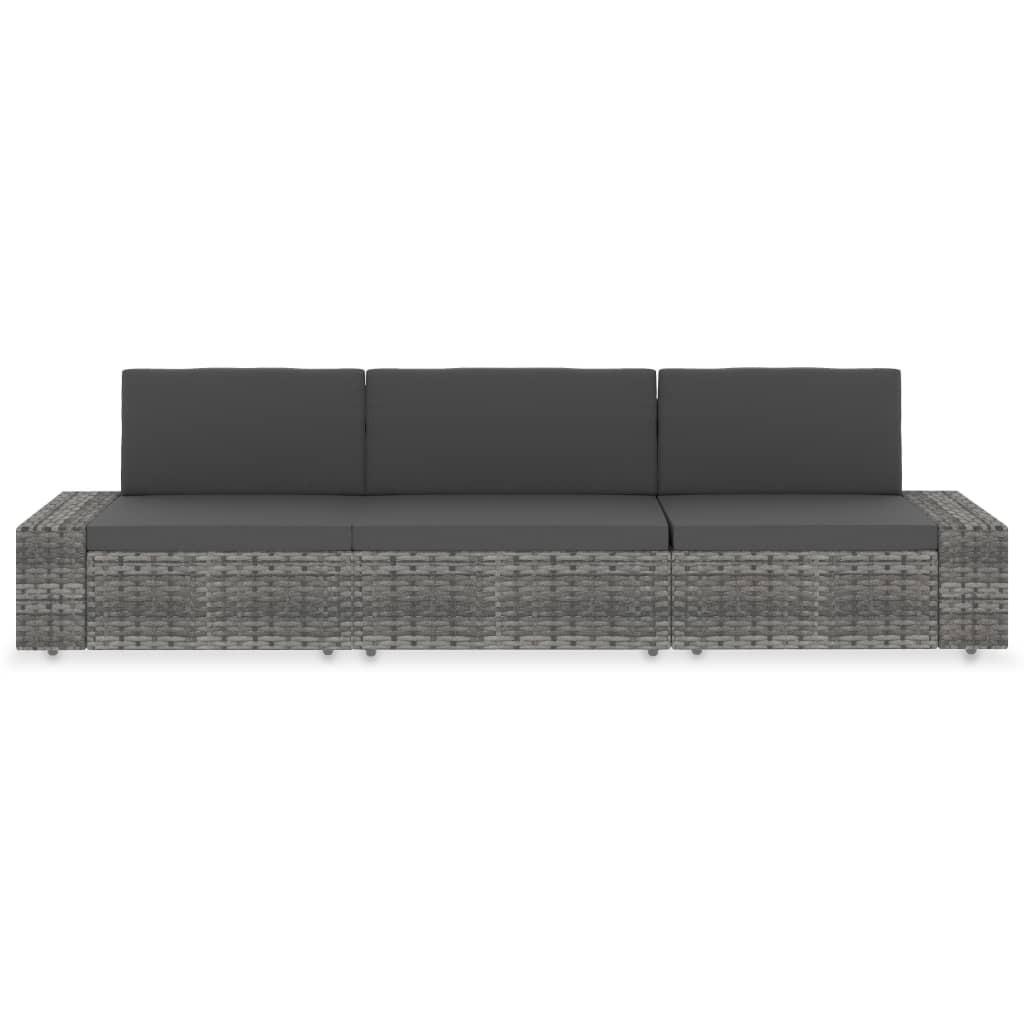 VidaXL Gartensofa poly-rattan