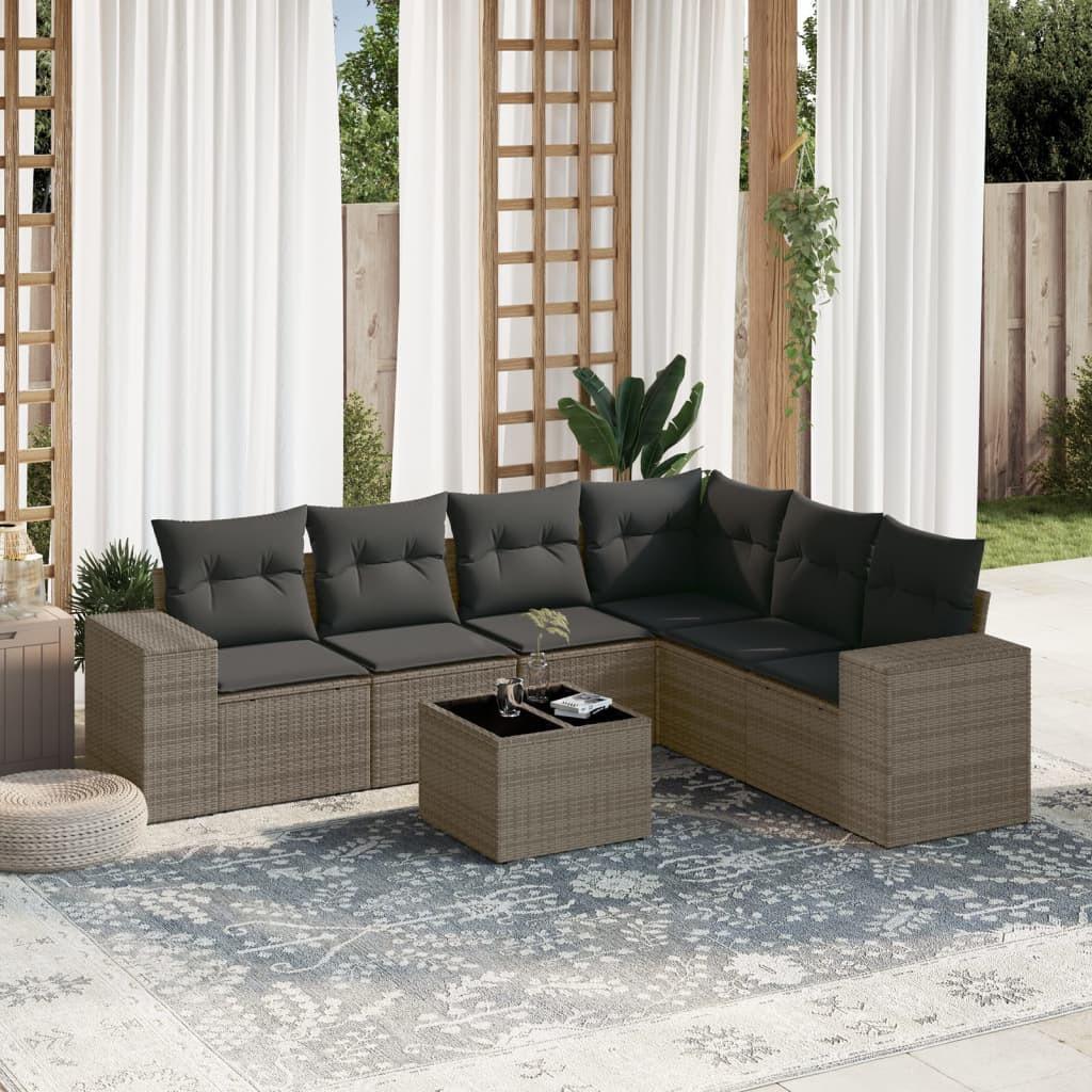 VidaXL Garten sofagarnitur poly-rattan