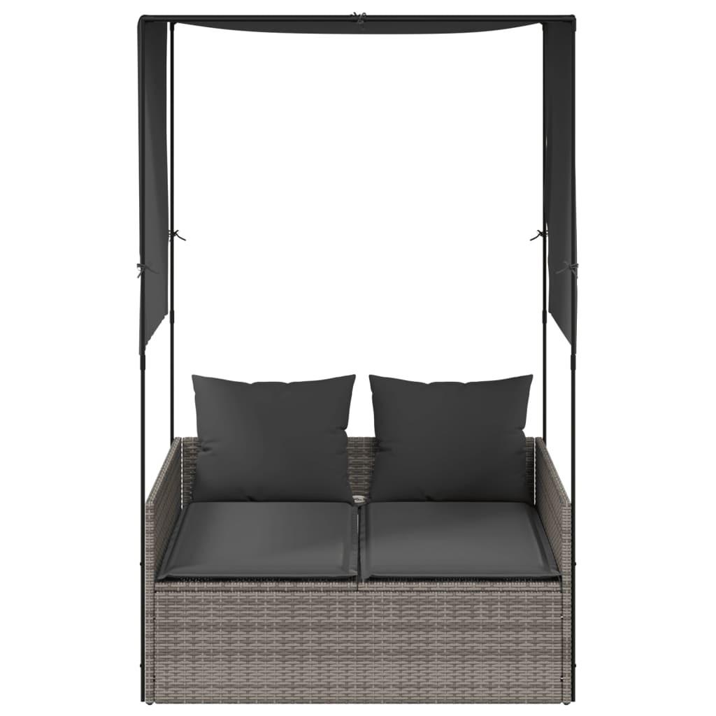 VidaXL Doppel-sonnenliege poly-rattan