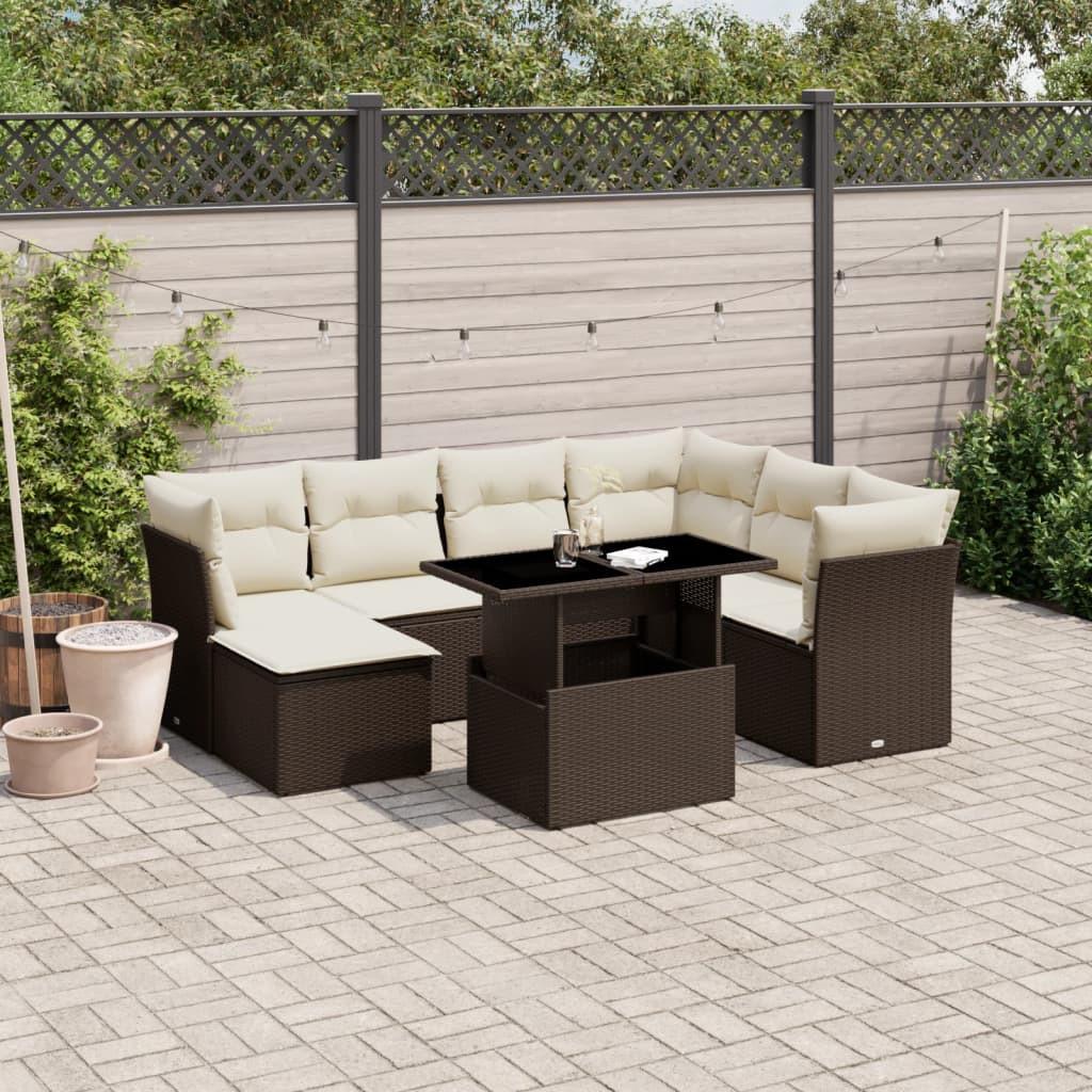 VidaXL Garten sofagarnitur poly-rattan