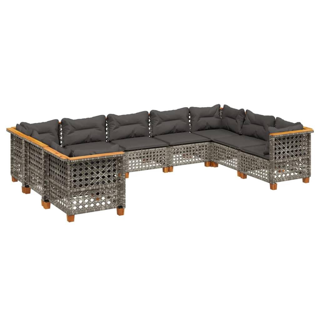 VidaXL Garten sofagarnitur poly-rattan