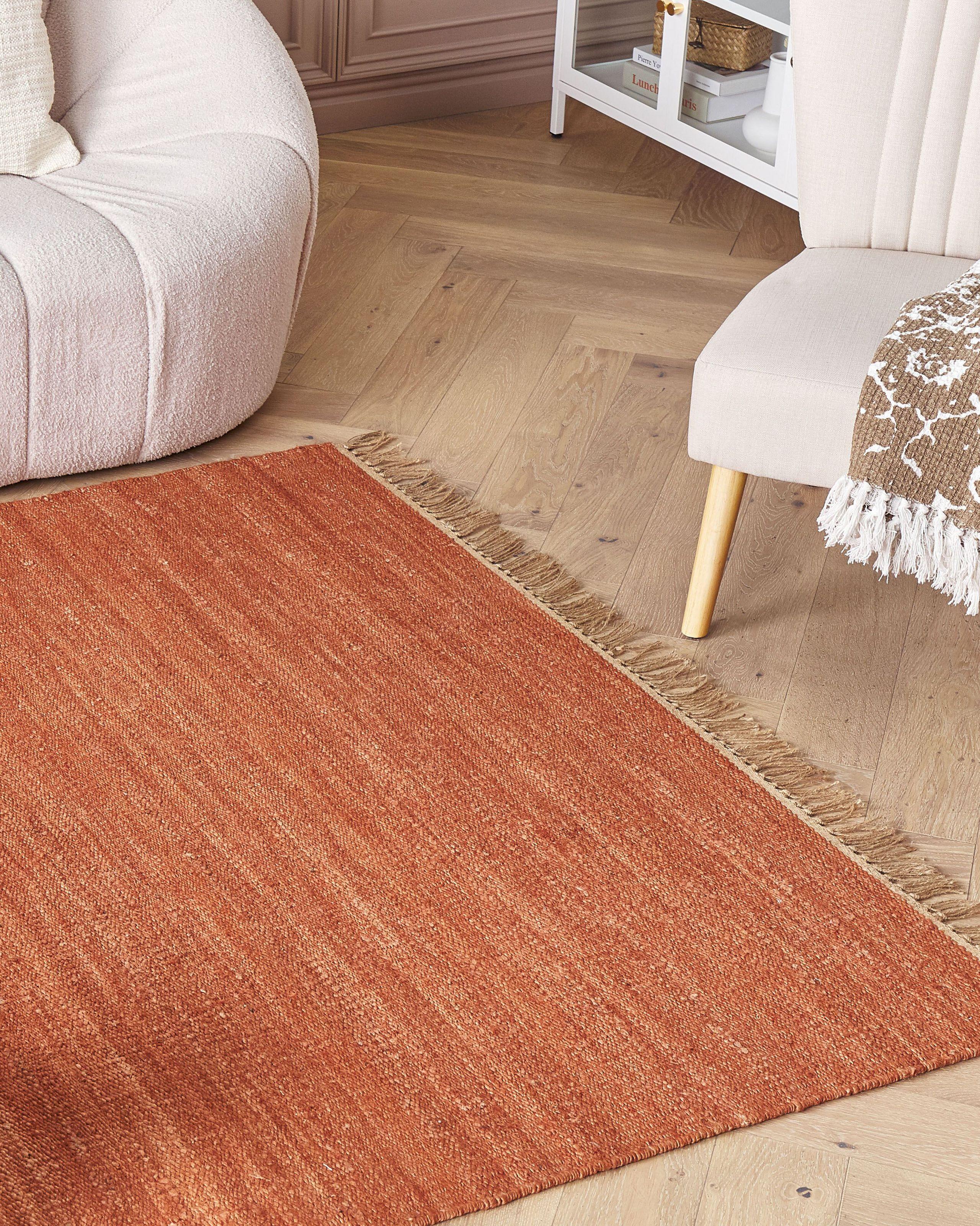 Beliani Teppich aus Jute Boho LUNIA