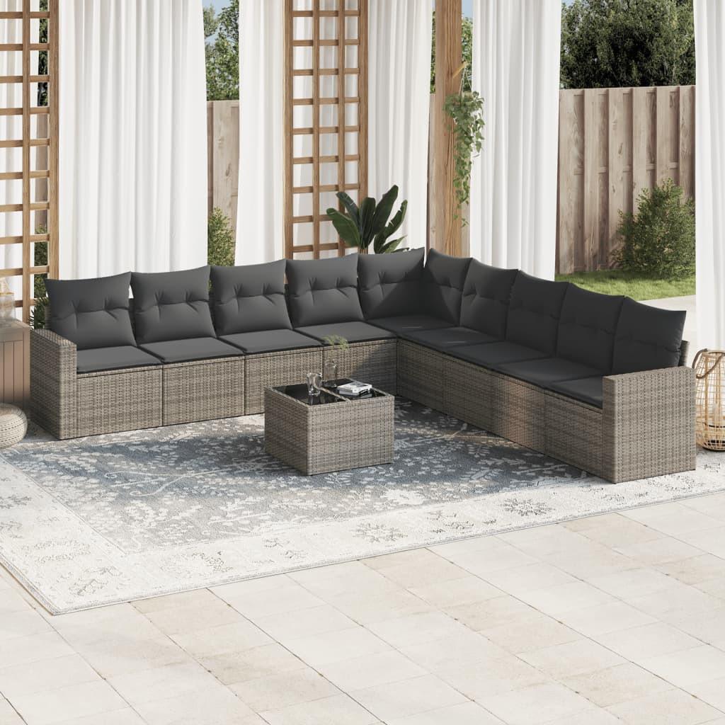 VidaXL Garten sofagarnitur poly-rattan