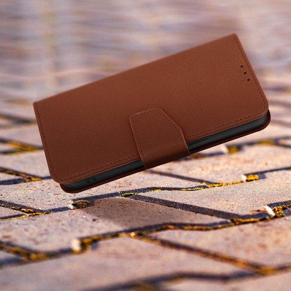 Avizar Leder Hülle iPhone 14 Plus Braun