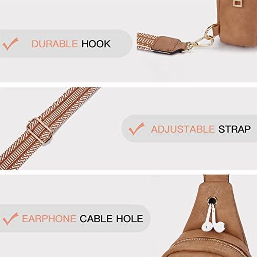 Only-bags.store Brusttasche Sling Bag, PU Leder Crossbody Bag Klein Umhängetasche Schultertaschen für Brusttasche Sling Bag, PU Leder Crossbody Bag Klein Umhängetasche Schultertaschen für