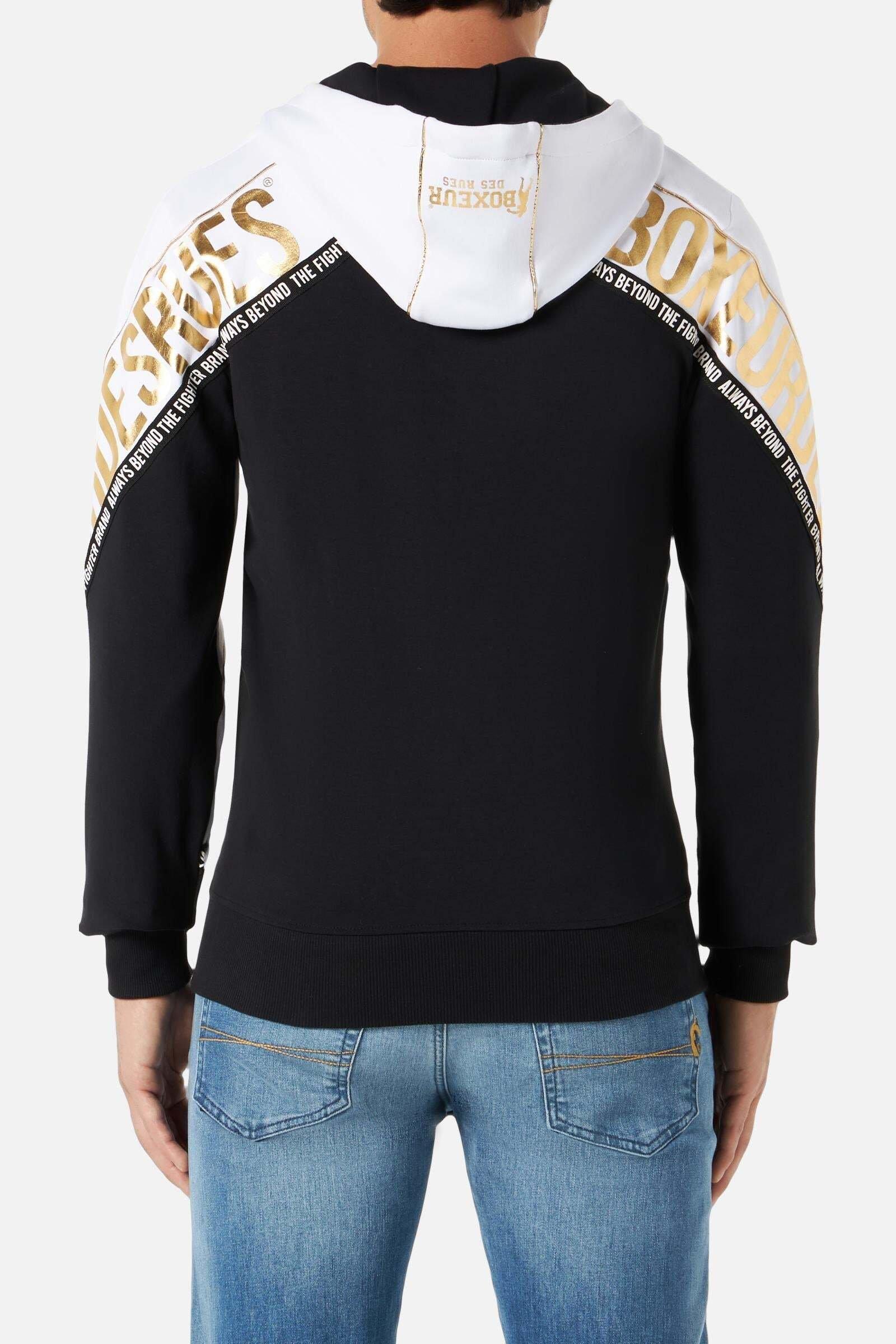 BOXEUR DES RUES Sweatjacken Lettering Printed Hooded Full Zip