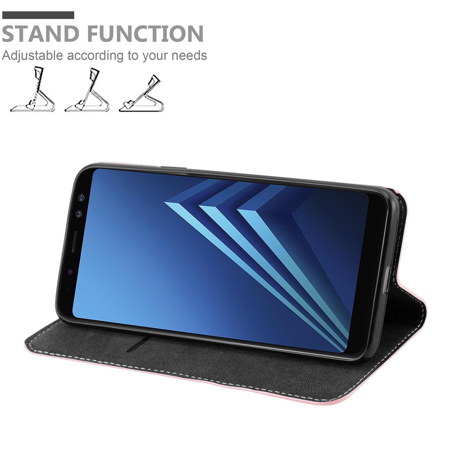 Cadorabo Hülle für Samsung Galaxy A8 2018 Magnetverschluss, Standfunktion