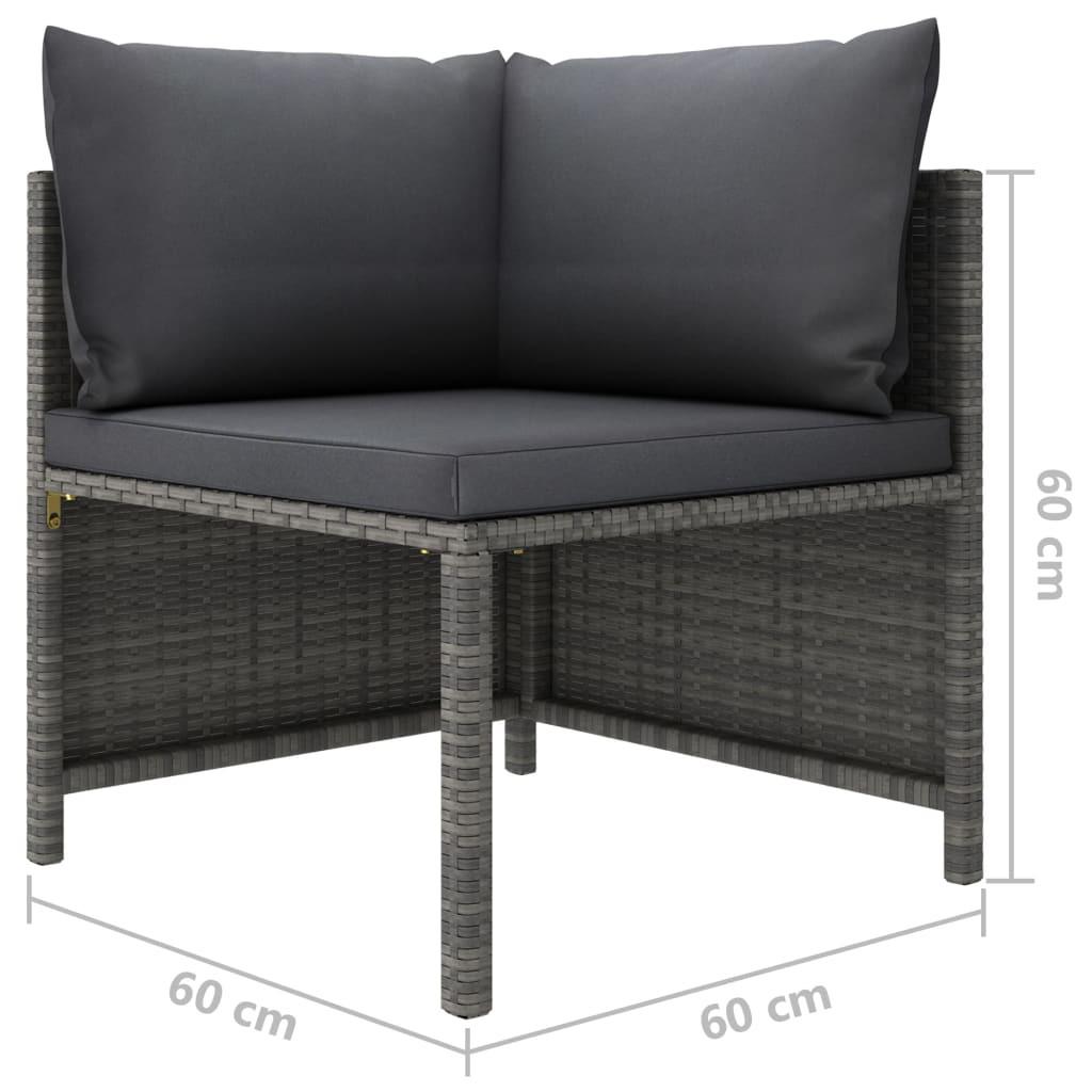 VidaXL Garten-sofagarnitur poly-rattan