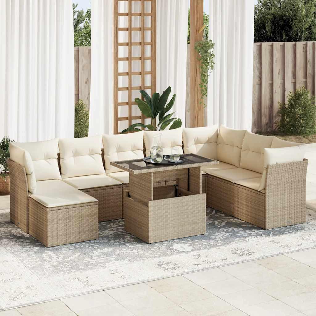VidaXL Gartensofa set poly-rattan