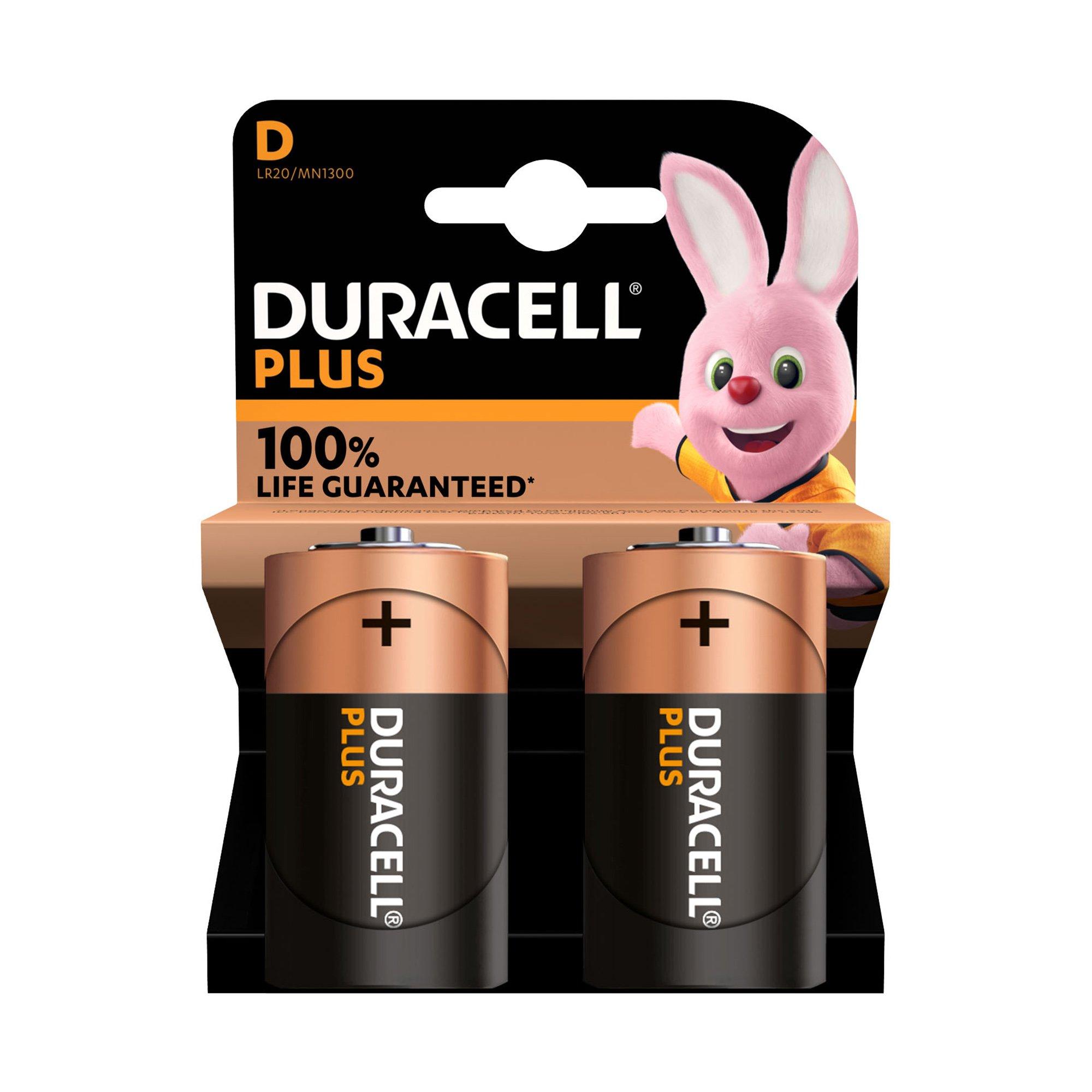 DURACELL PLUS Alkaline-Bat.,2Stk