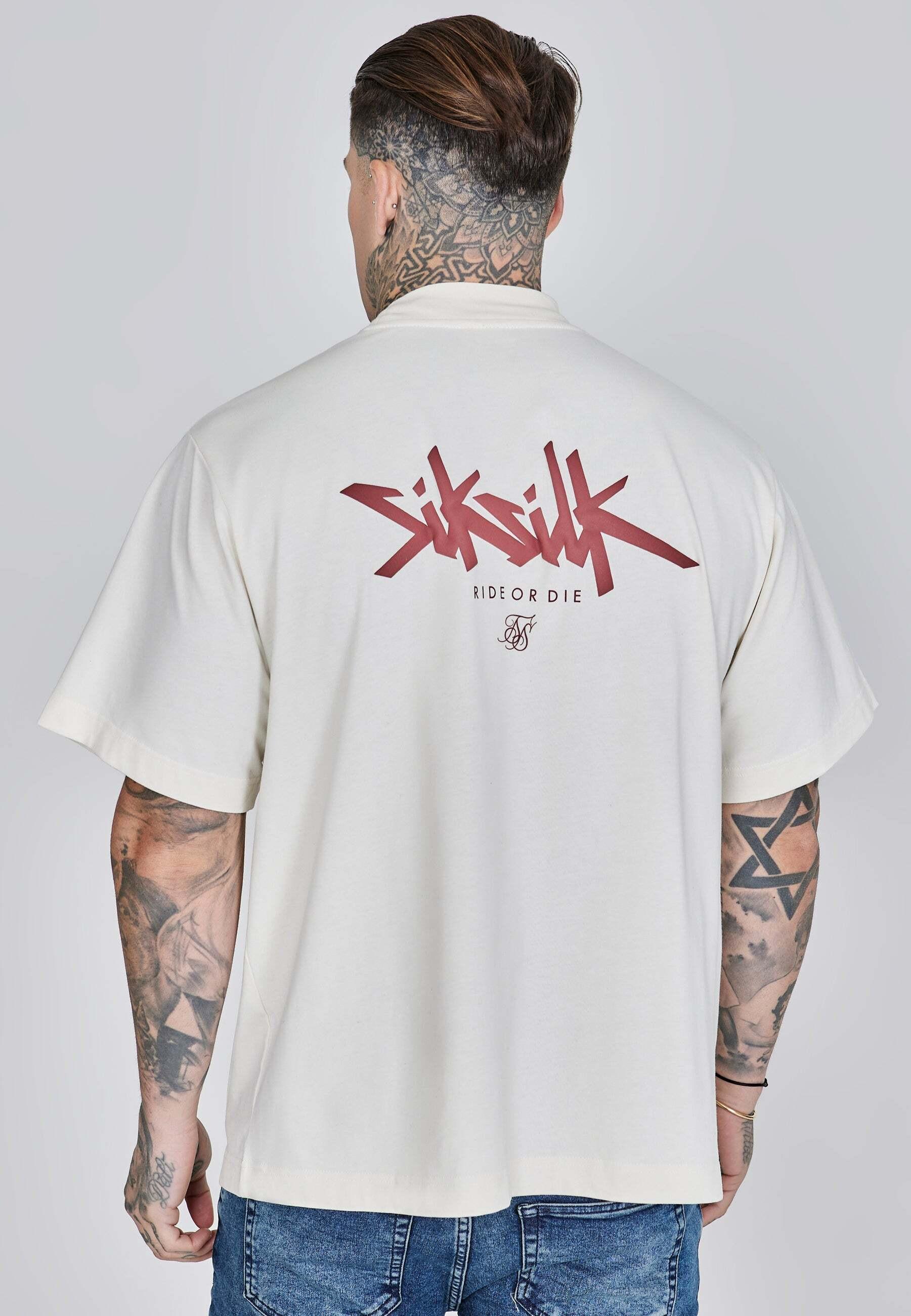 Sik Silk Oversized T-Shirt mit Logoprint