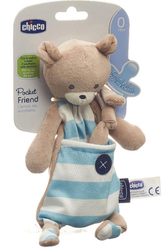 Chicco Chicco Schnullerhalter POCKET FRIENDS Boy (1 Stk)