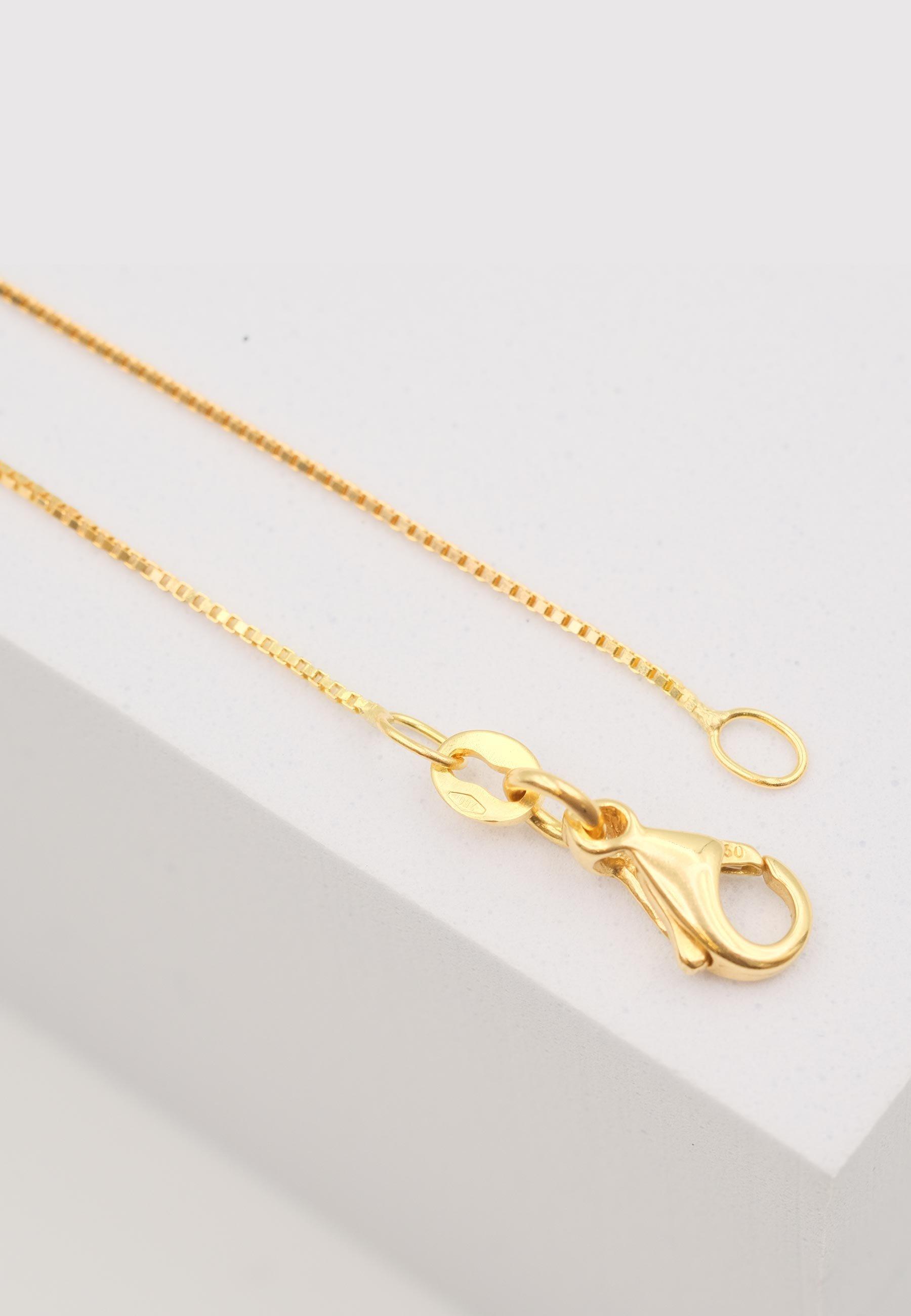 MUAU Schmuck Collier Venezianer Gelbgold 750, 0.6mm, 42cm