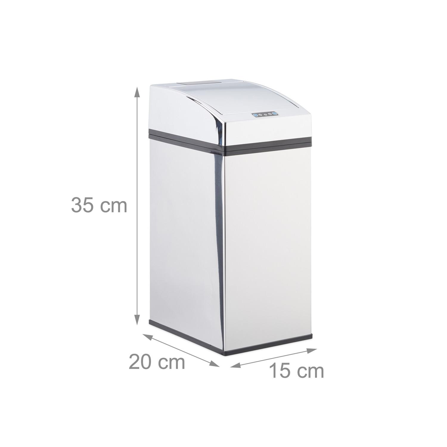 Northix Edelstahl-Abfalleimer mit Sensor