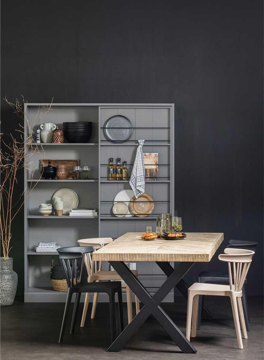 mutoni Esstisch Tablo Mango Herringbone 200x90 Alkmaar Fuss