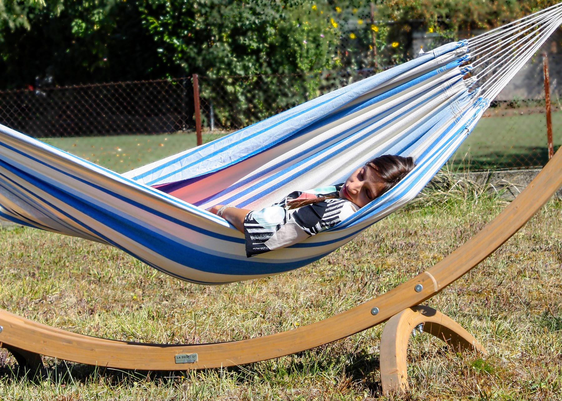 Amalyssa Brasilianische Single-Hängematte Provence