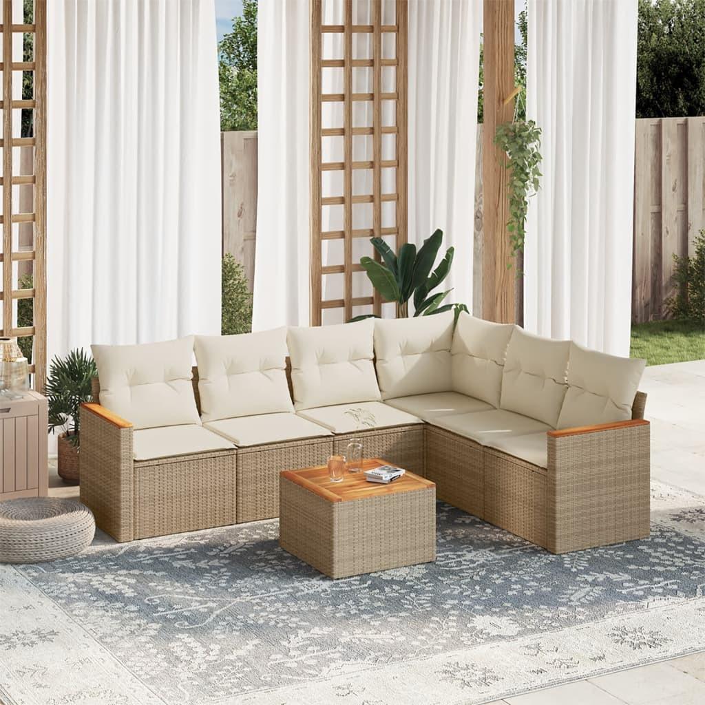 VidaXL Garten sofagarnitur poly-rattan