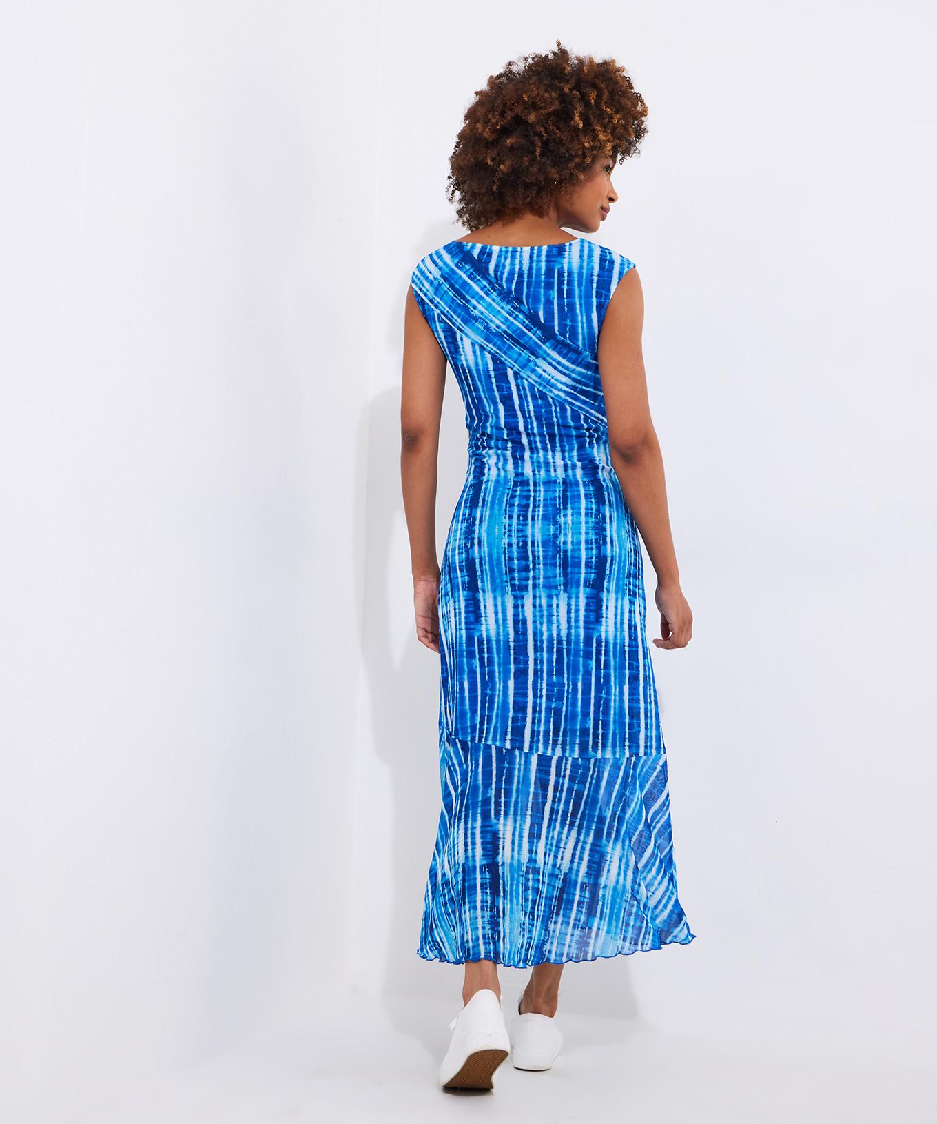 Joe Browns Asymmetrisches gerafftes Mesh-Kleid