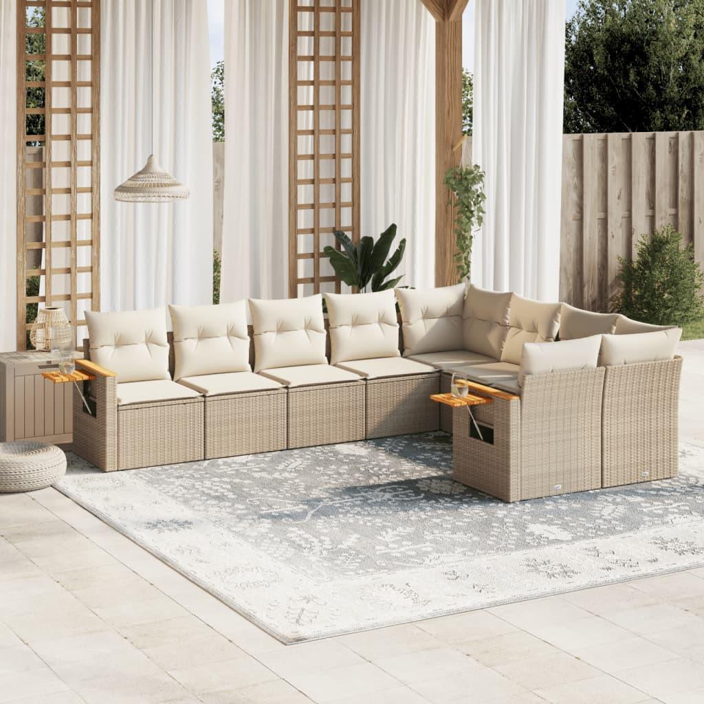 VidaXL Garten sofagarnitur poly-rattan