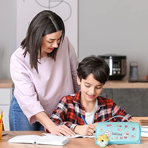 Only-bags.store Federmäppchen mit 3 Fächern, Schreibwarenetui, niedliches Donut-Federmäppchen für die Schule Teenager