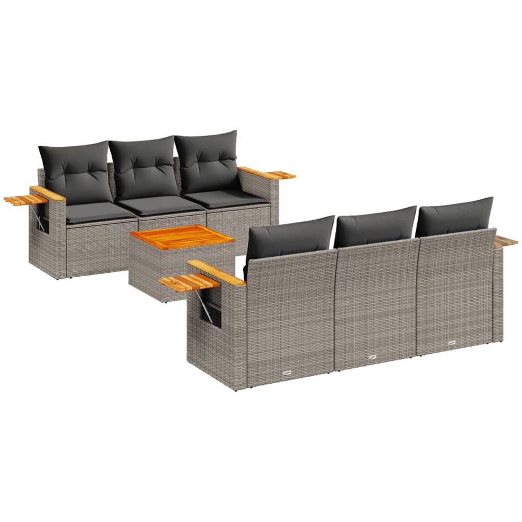 VidaXL Garten sofagarnitur poly-rattan
