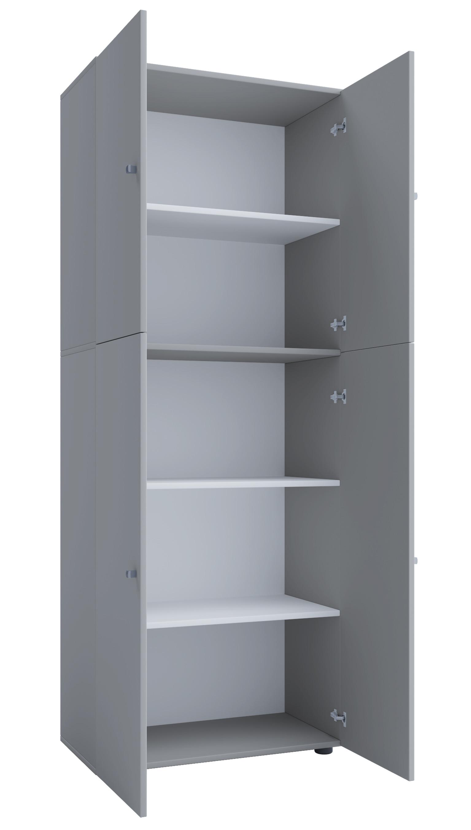 VCM XXL Holz Großer Schuhschrank Schuhkommode Schuhregal Stiefel Groß Lona 5 Fächer