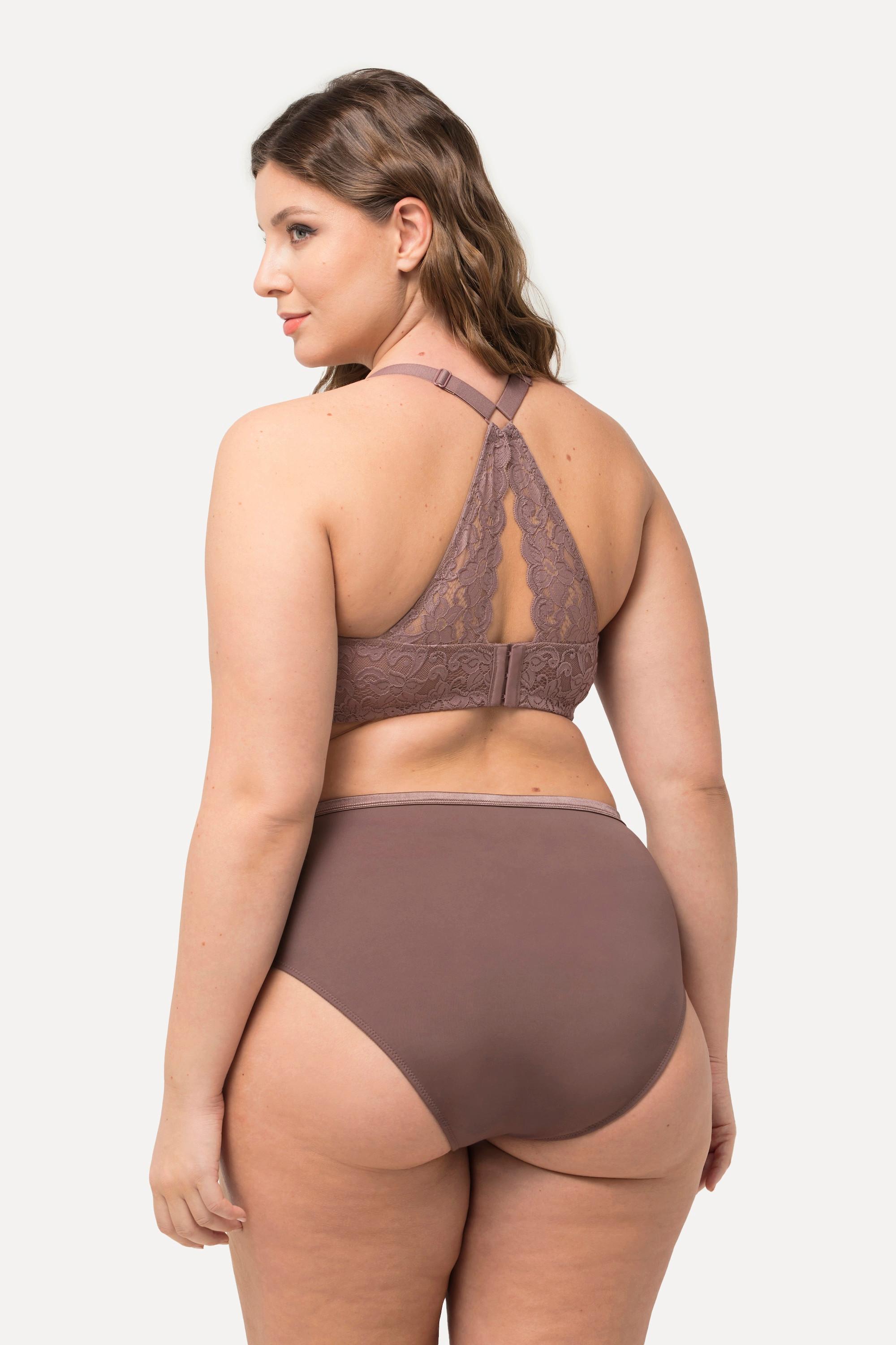 Ulla Popken Bügel-BH, Spitze, Doppelverschluss, Cup C - D