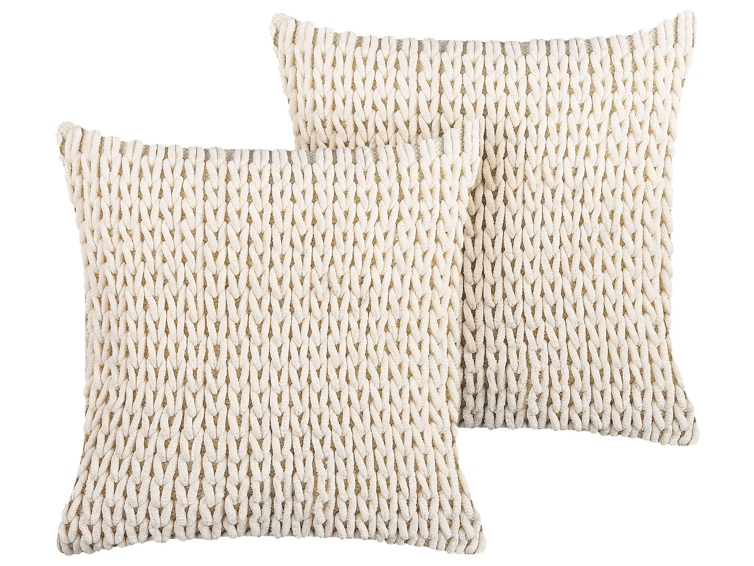 Beliani Dekokissen 2er Set aus Polyester Boho OXALIS