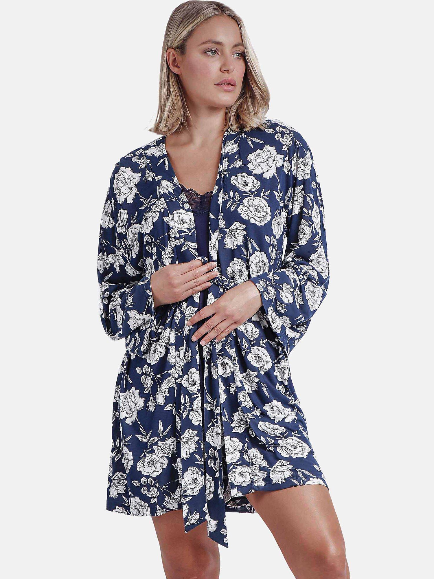 Admas Negligé Navy Flowers