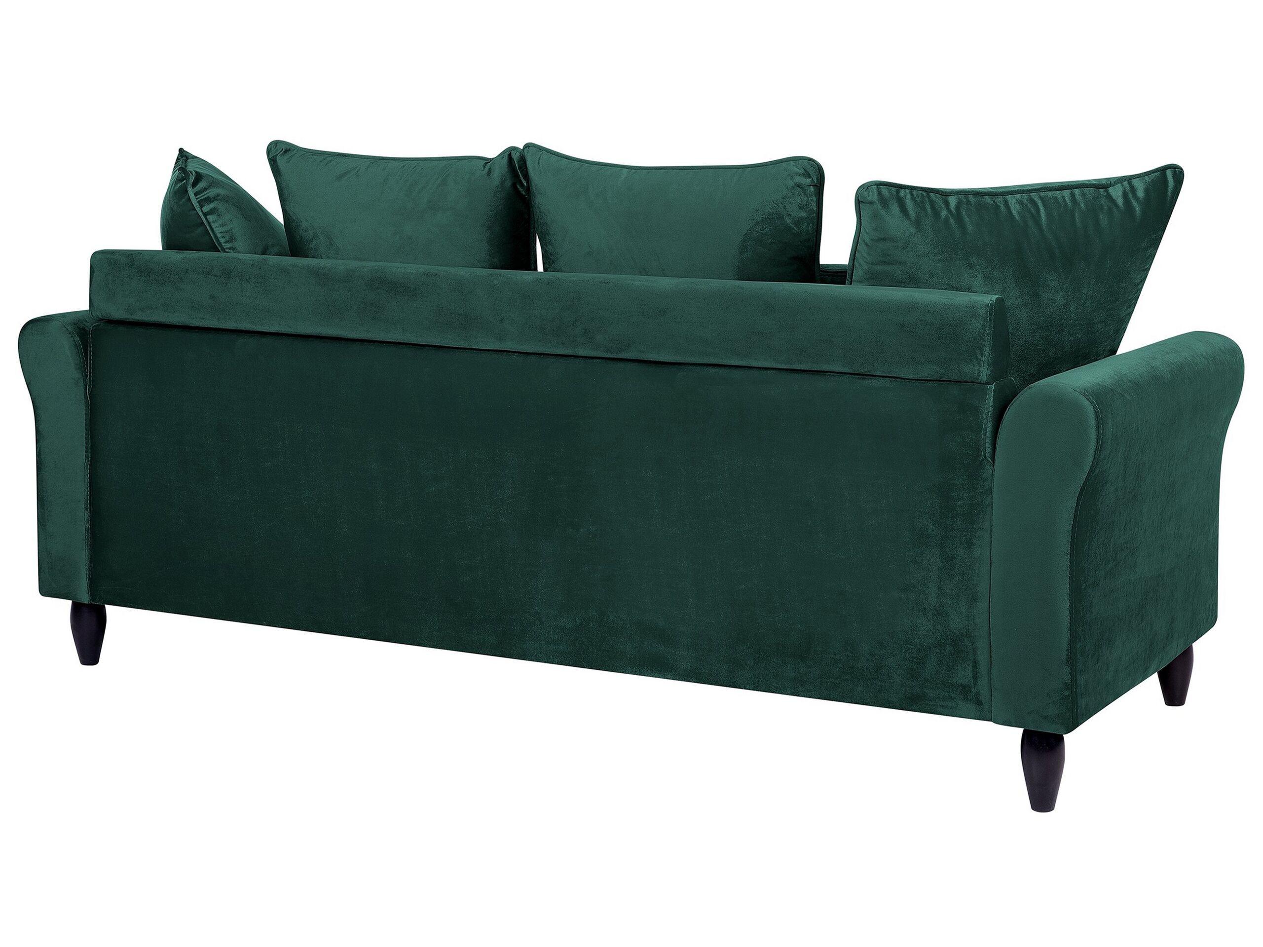 Beliani 3 Sitzer Sofa aus Samtstoff Modern BORNHOLM