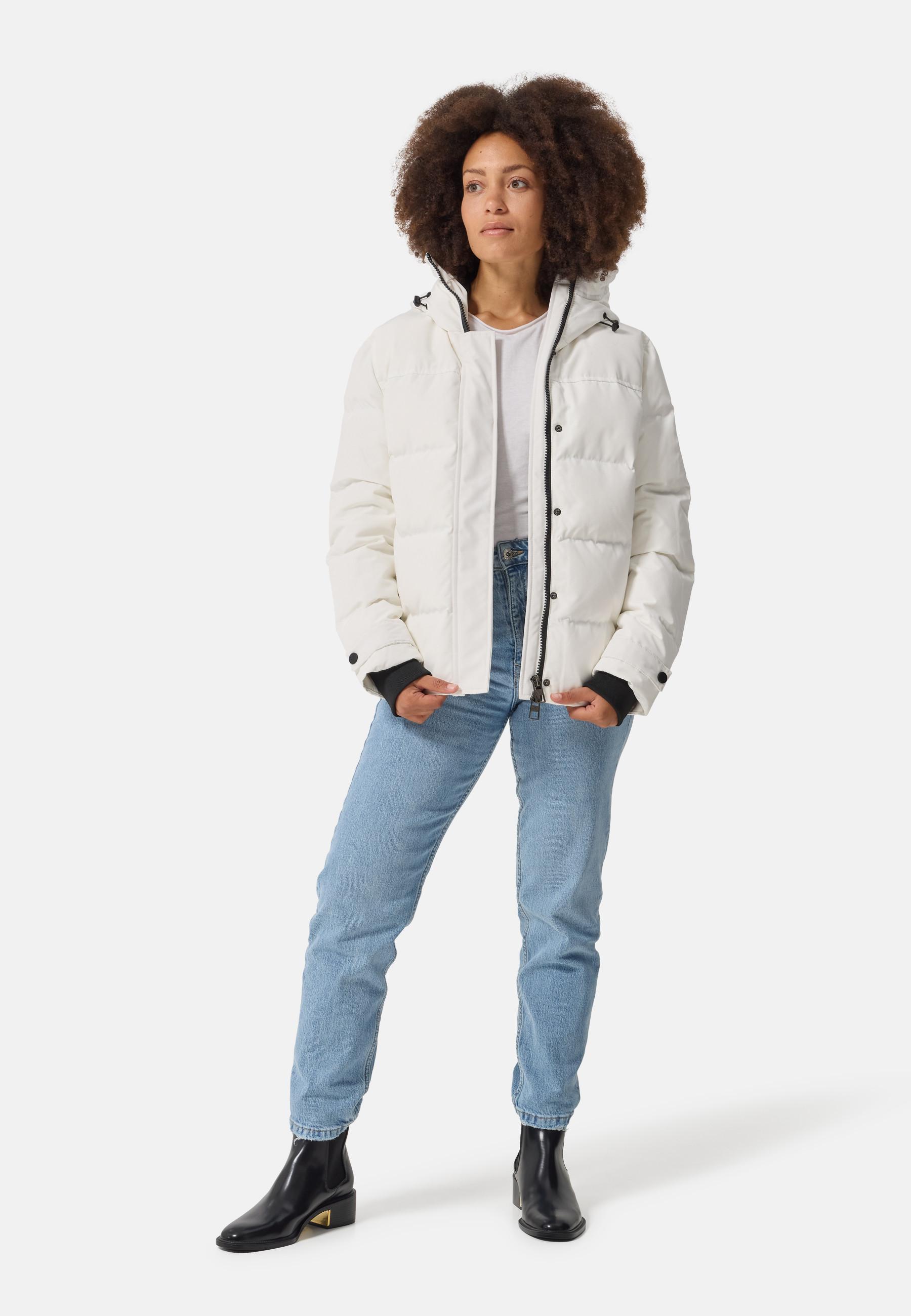 CASH-MERE.CH Daunenparka mit Kapuze und Kaschmirfutter