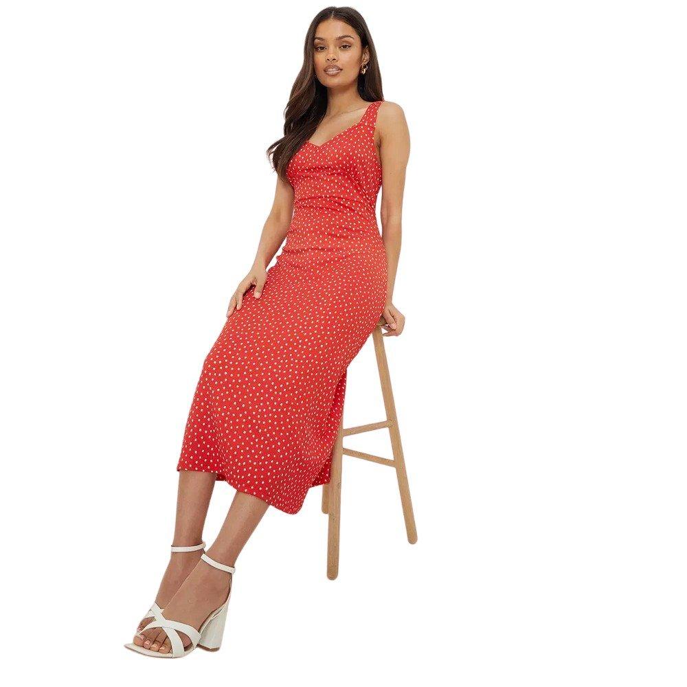 Dorothy Perkins Midikleid mit Trägern und Tupfen