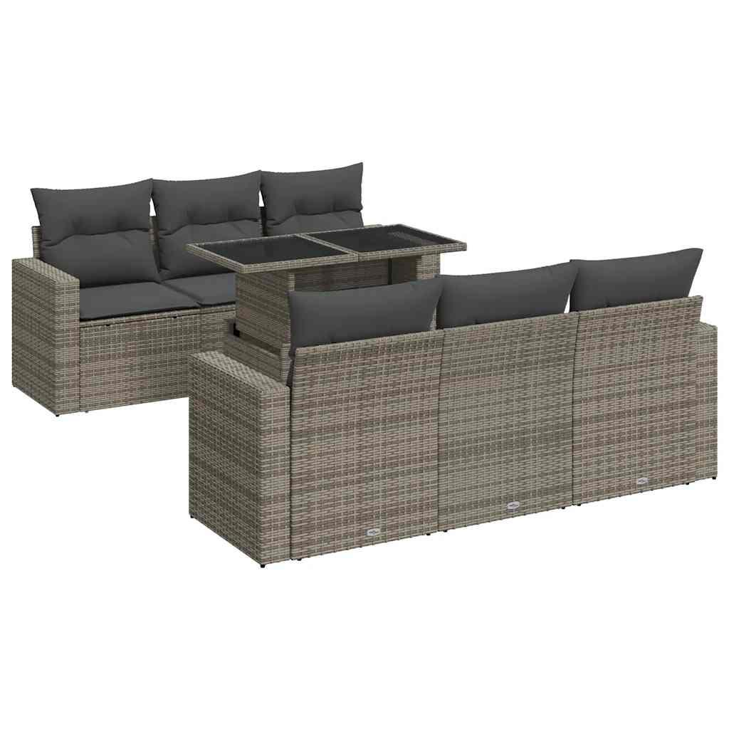 VidaXL Gartensofa set poly-rattan