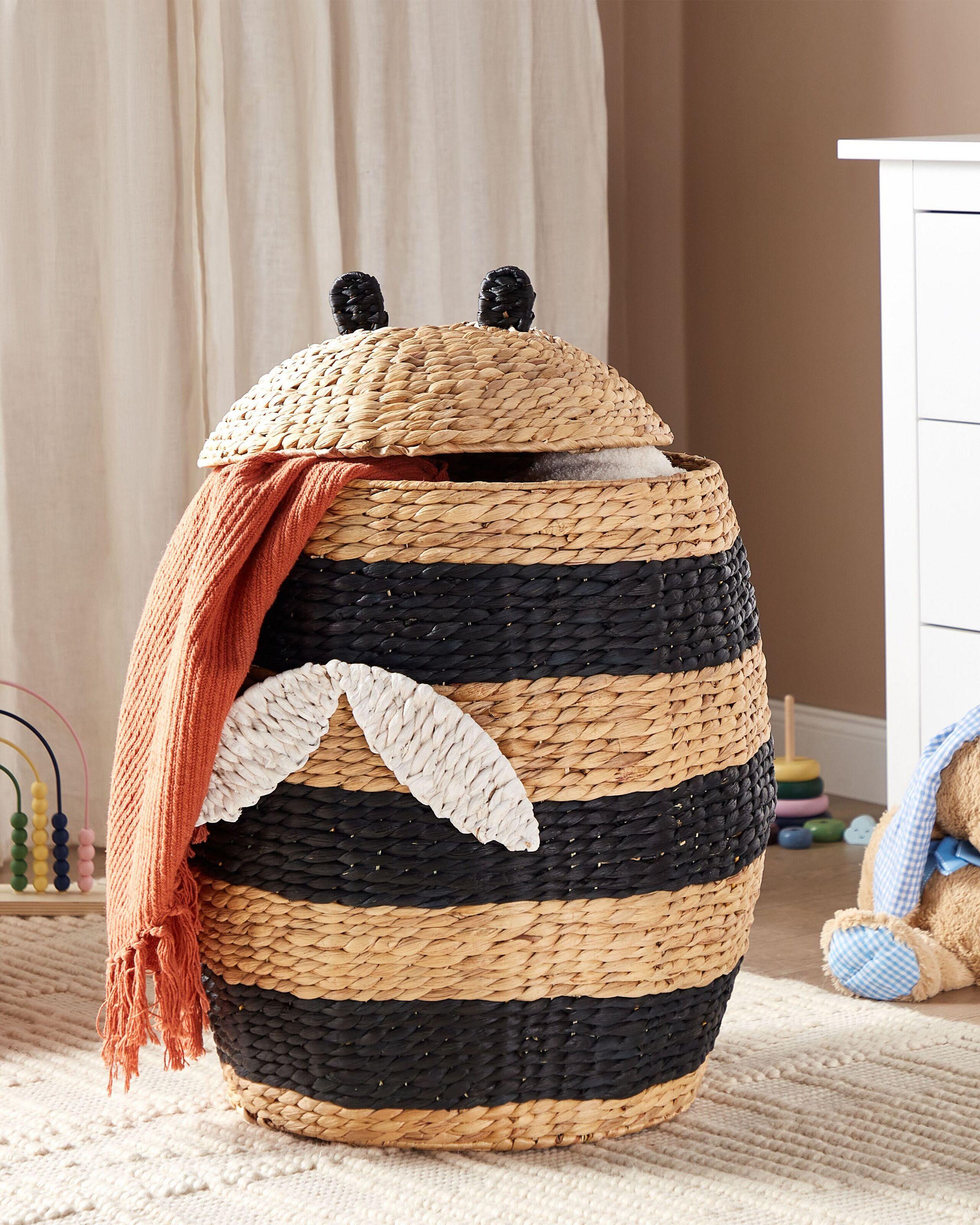 Beliani Korb aus Wasserhyazinthe Boho KNYSNA