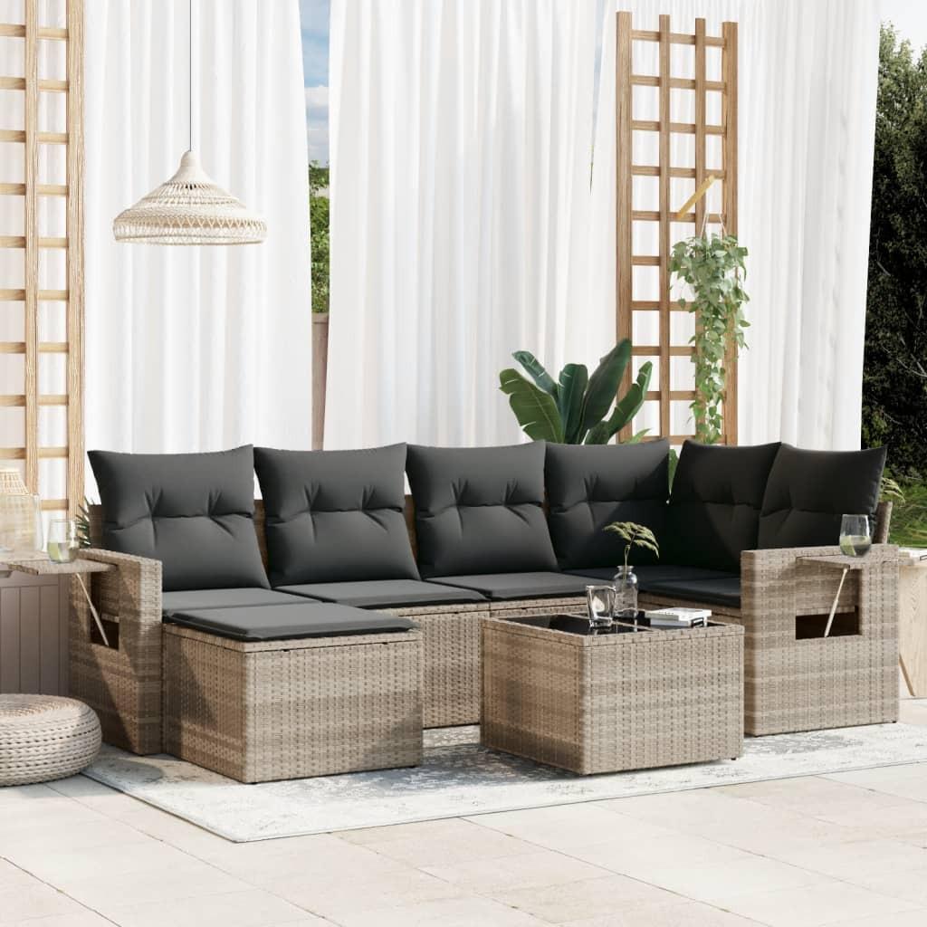 VidaXL Garten sofagarnitur poly-rattan