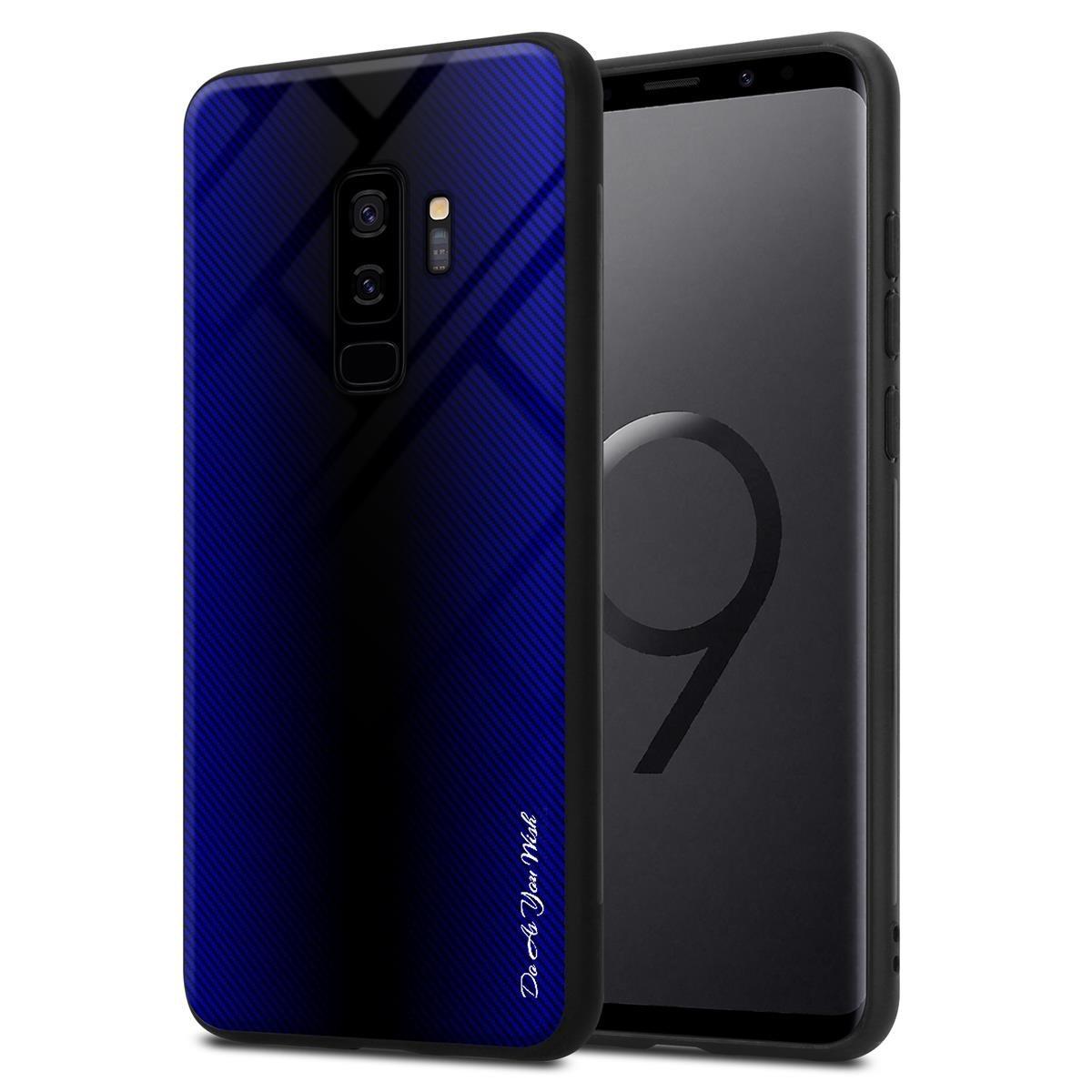 Cadorabo Hülle für Samsung Galaxy S9 PLUS Streifen Optik
