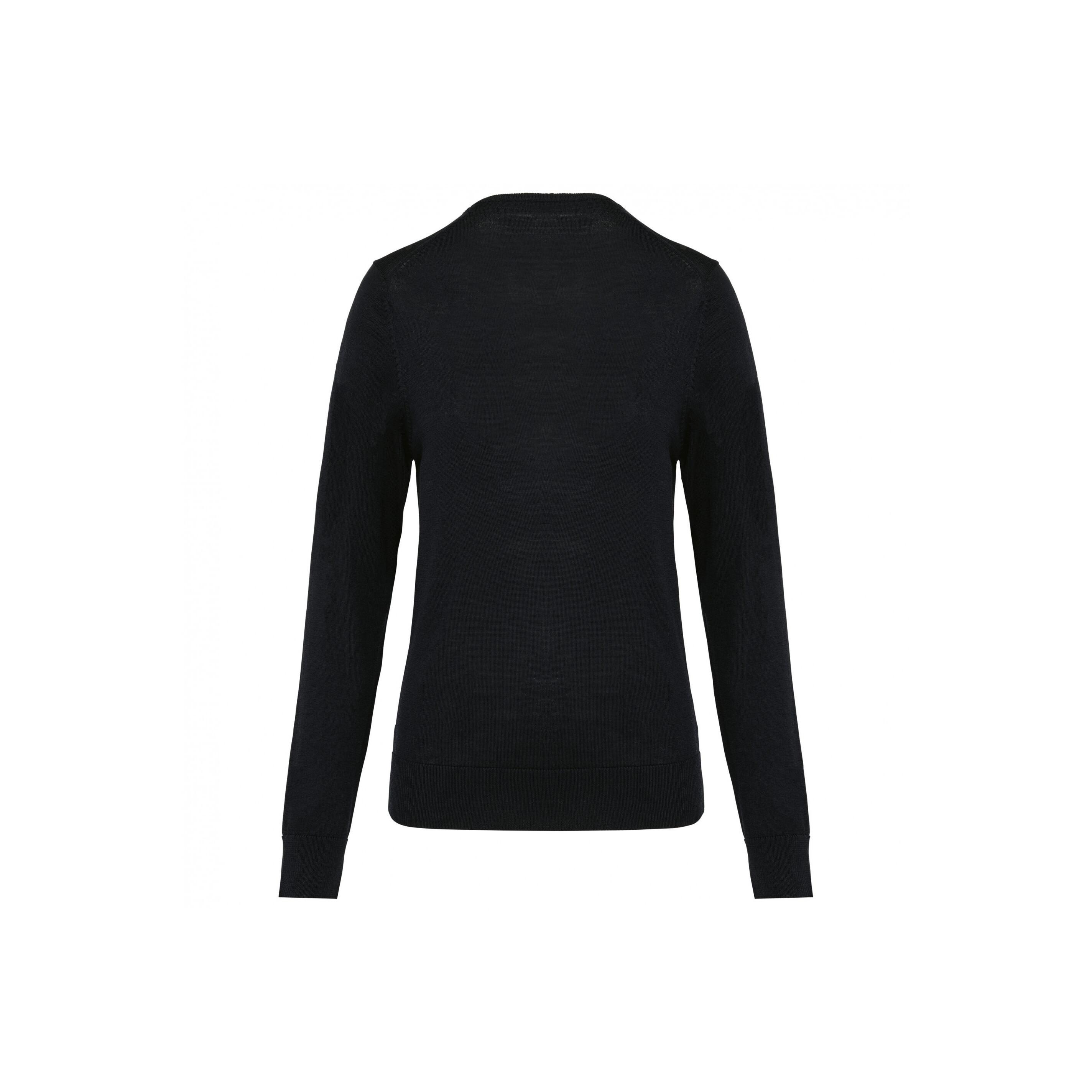Kariban merino-pullover mit v-ausschnitt, damen