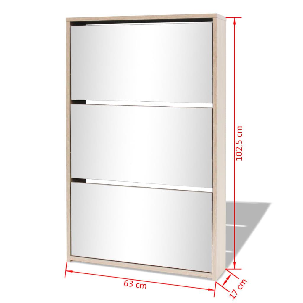 VidaXL Schuhschrank holzwerkstoff